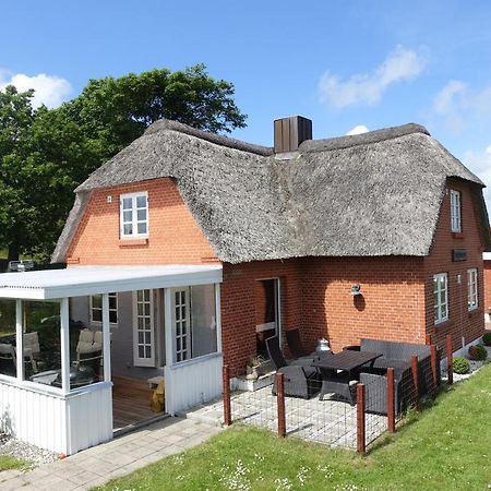 Thatched Holiday Home In Struer, Jutland With A View Exterior photo