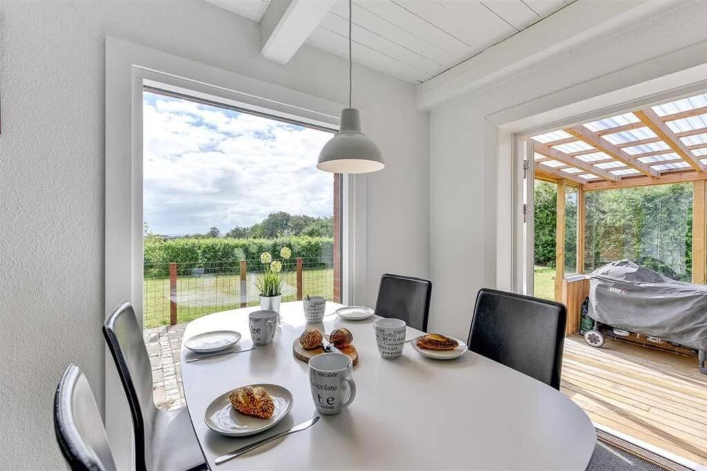 Thatched Holiday Home In Struer, Jutland With A View Exterior photo