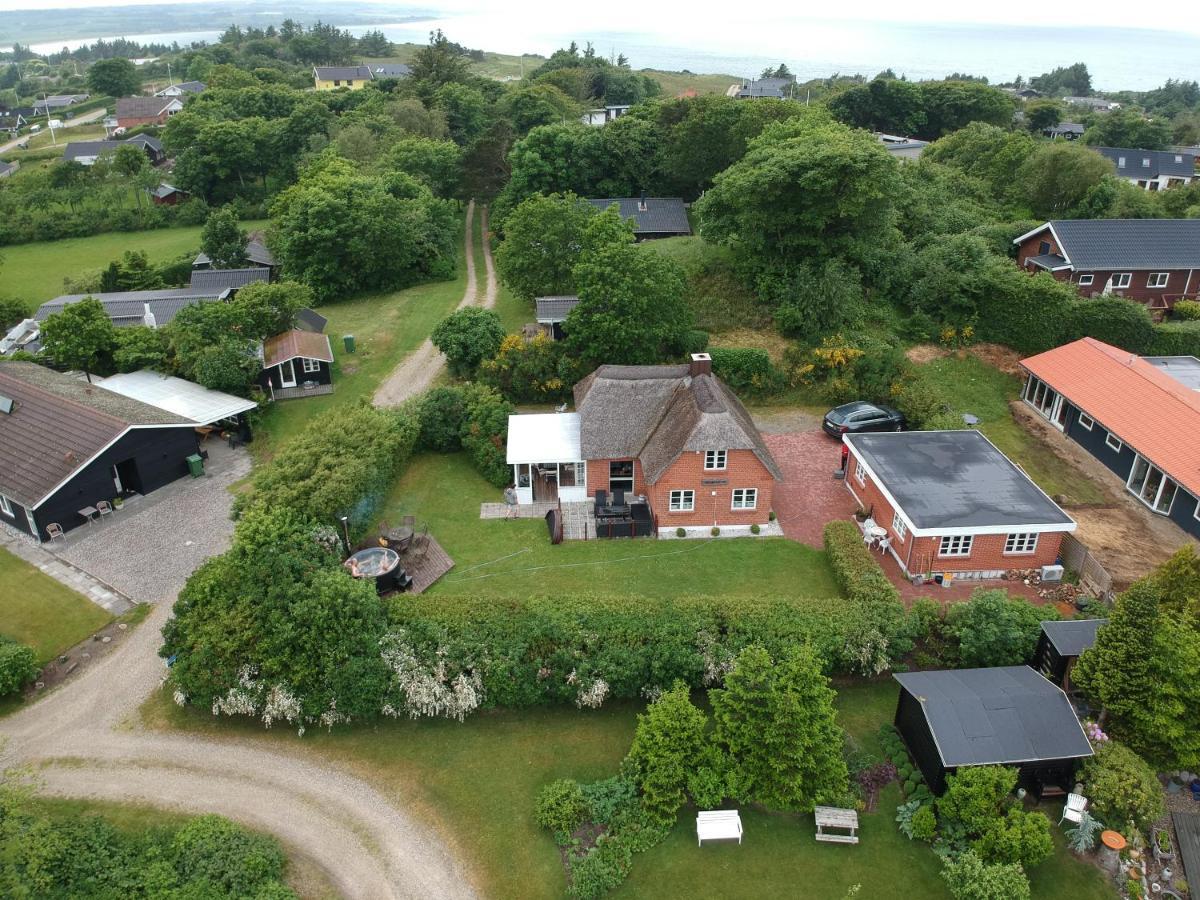 Thatched Holiday Home In Struer, Jutland With A View Exterior photo